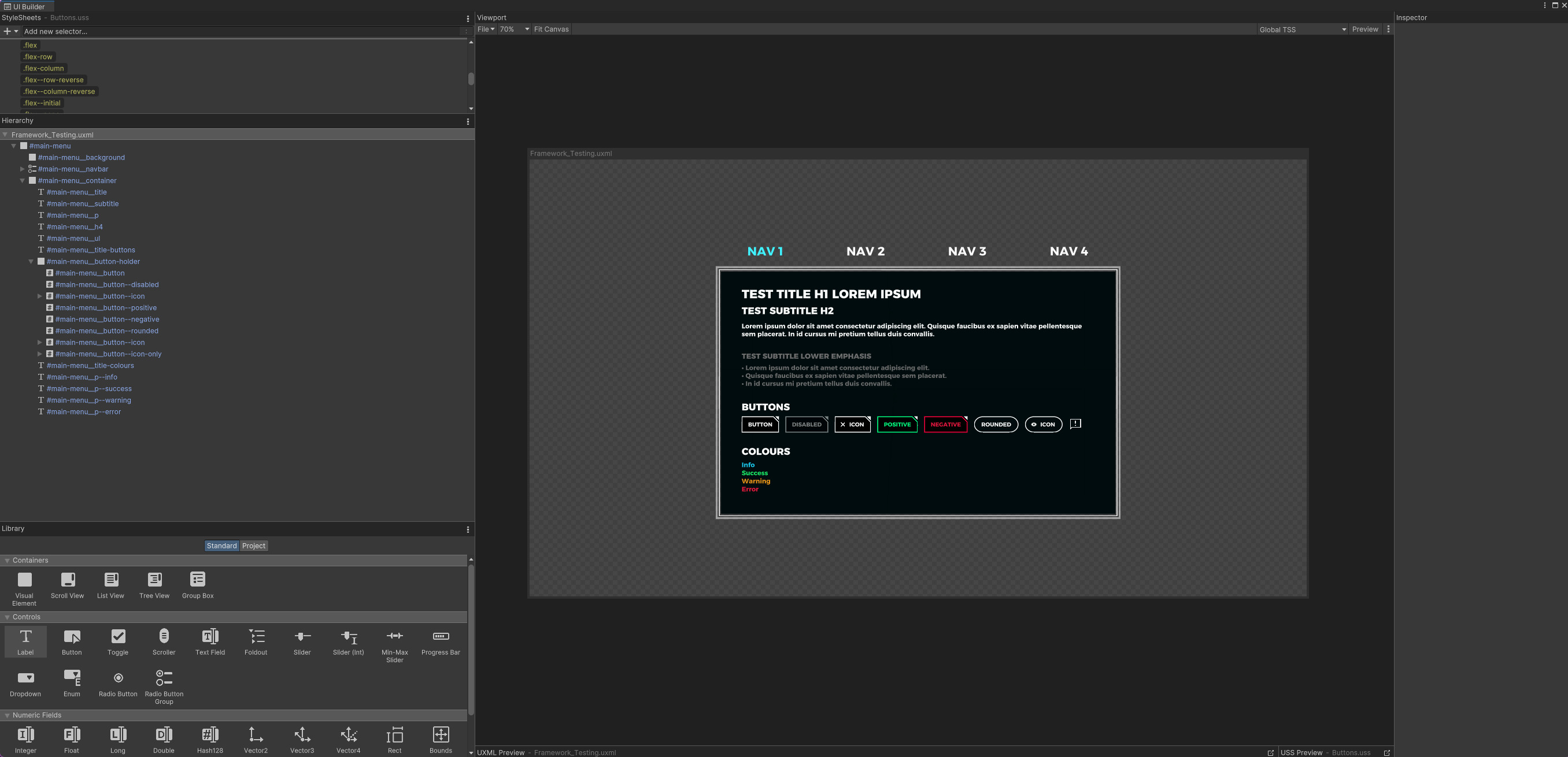 UI Toolkit Framework